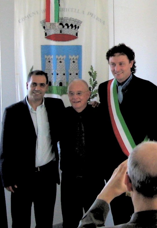 Dan Fante in Torricella, with Piero Ottobrini and Tiziano Teti